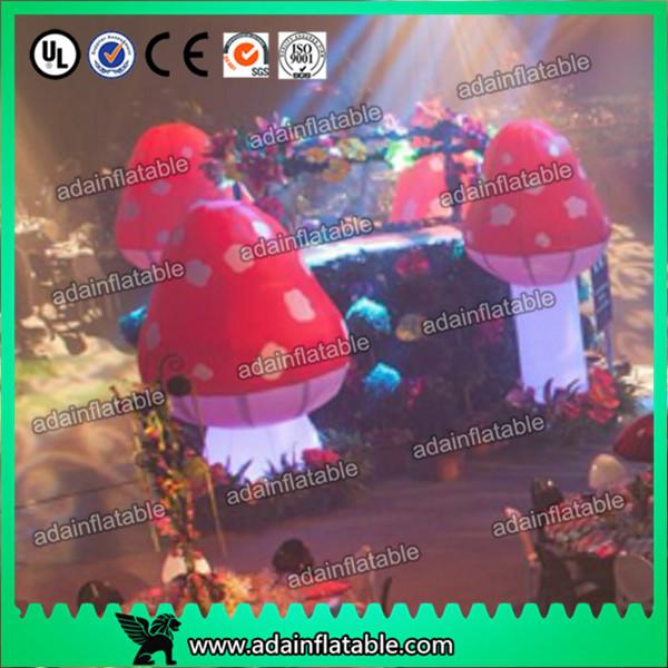 Standing Inflatable Lighting Decoration Giant Inflatable Mushroom For Indoor
