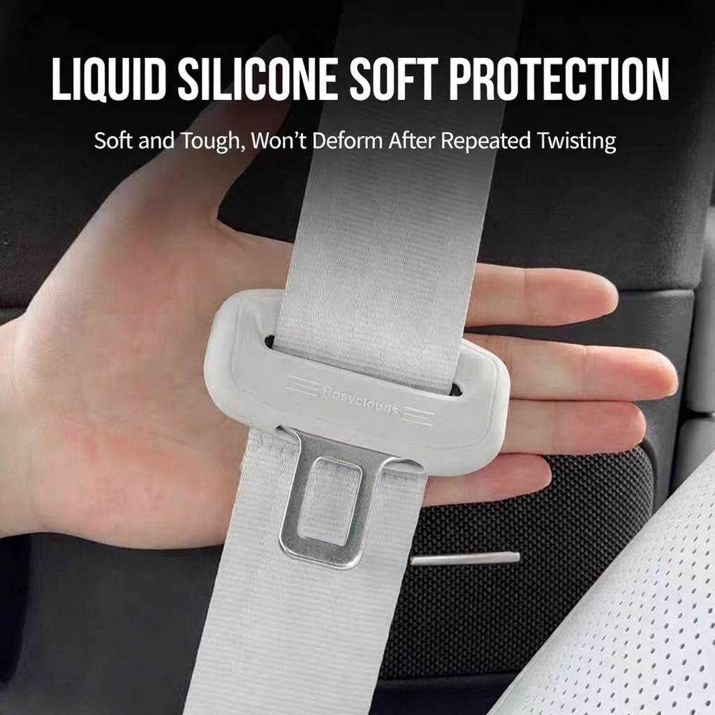 For Xiaopeng G6/G9/P7+/M03 Safety Belt Silicone Protective Cover Anti-collision Card Head Interior Accessories
