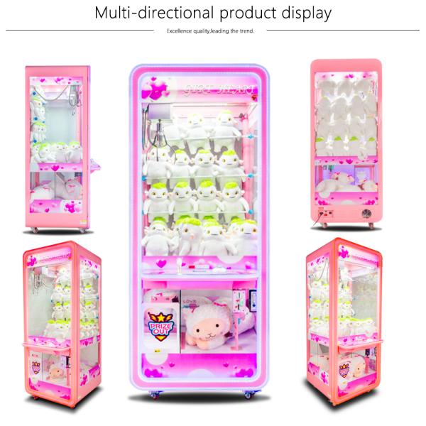 Машина крана игрушки когтя сердца подарка для крытой высокой эффективности занятности