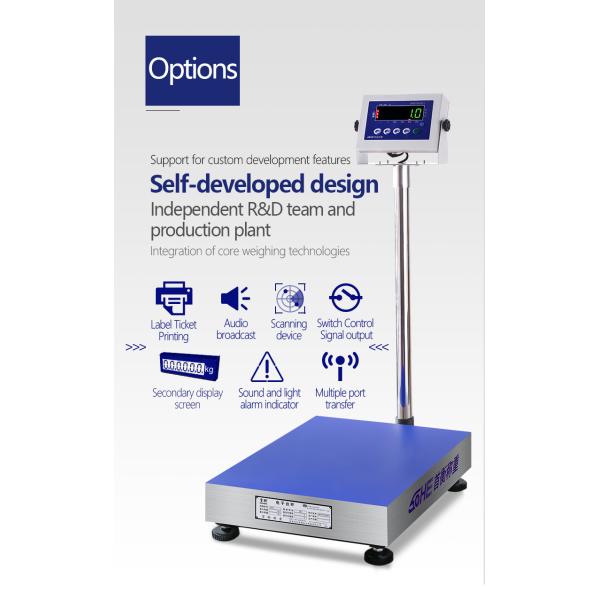 Blue All-Metal Industrial Scale with High Accuracy and Customizable Options 50cm*60cm