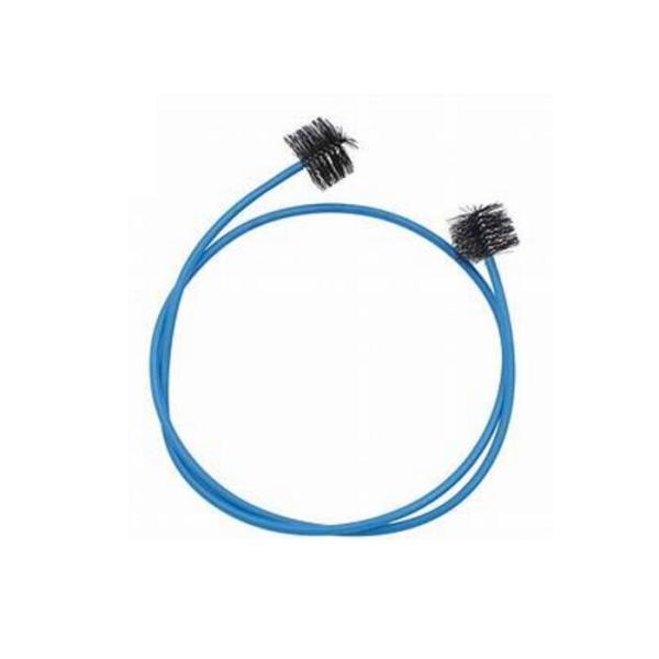 Durable Double Ended Trumpet Snake Brush 0.15mm Bristle Size For Instrument Cleaning