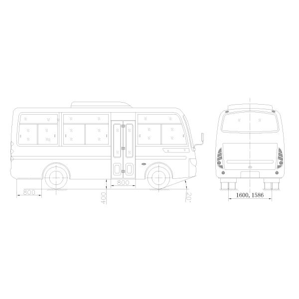 91-110 Km / H Star Travel Buses 19 Passenger Van For Public Transportation
