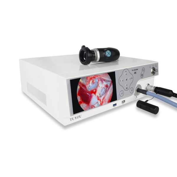 4K UHD Resolution Endoscopic Camera System with Integrated LED Light for Gynecology/Orthopedic Procedures