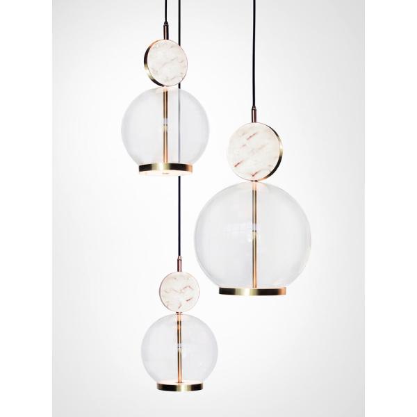 New Marble Led Pendant Chandelier Light Glass Ceiling Kitchen Lights