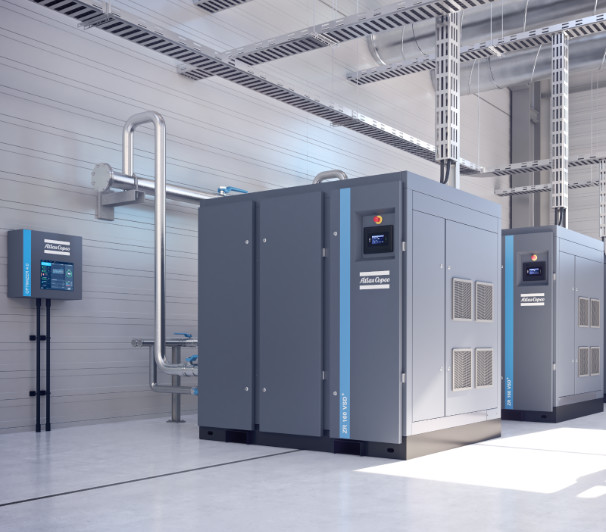 Атлас Copco ZE ZA VSD масла свободный, сертификат EMC компрессора воздуха винта низкого давления