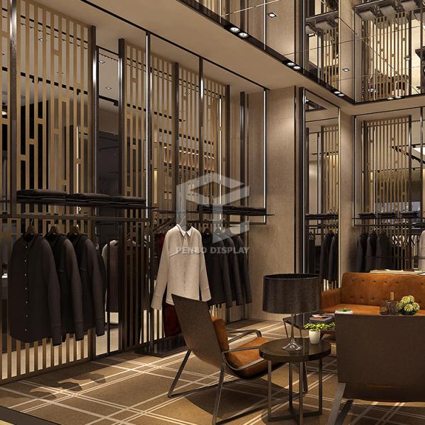 Ecological Garment Store Furniture 3mm Thick MDF Simple Style