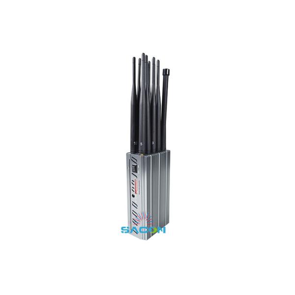 10W High Power Handheld Cell Phone Signal Jammer with 10 Antennas and 30m Jamming Range
