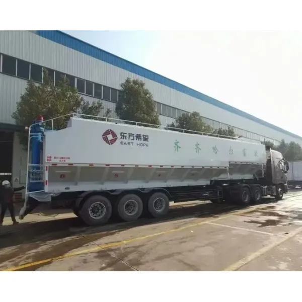 Premium Hydraulic Discharge Feed Semi-Trailer for Bulk Transport