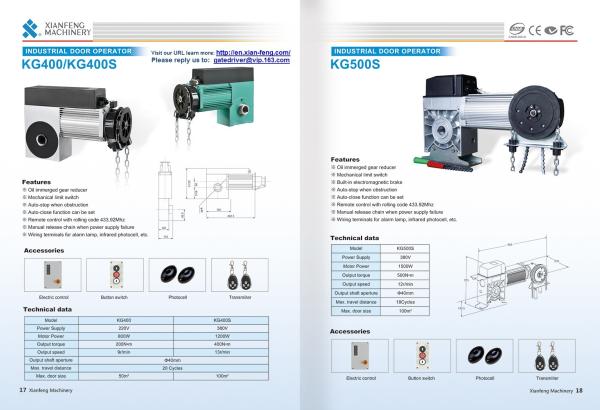 GM45 High Speed Door Motor Fast Speed Industrial Door Opener