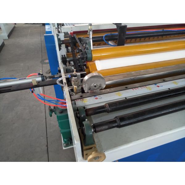 Semi Automatic Toilet Paper Rewinding Embossing And Perforating Machine 1200mm - 2200mm