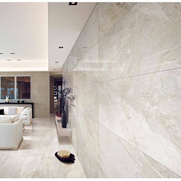 Braccia Beige Marble Look Porcelain Tile Smooth Texture Three Dimensional