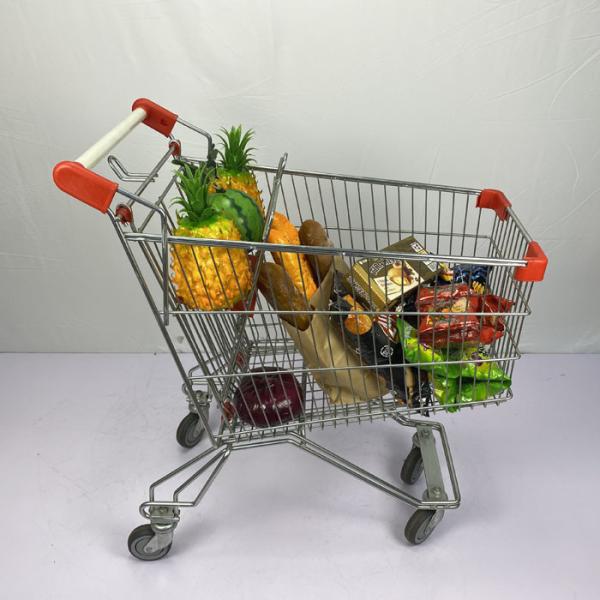 Carro de compras ruso regular del supermercado del estilo 125L con las ruedas de la PU