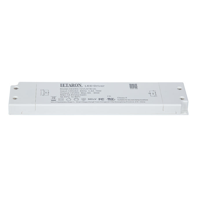 Constant Voltage Slim Led Driver 12v 60w For Mirror Lighting