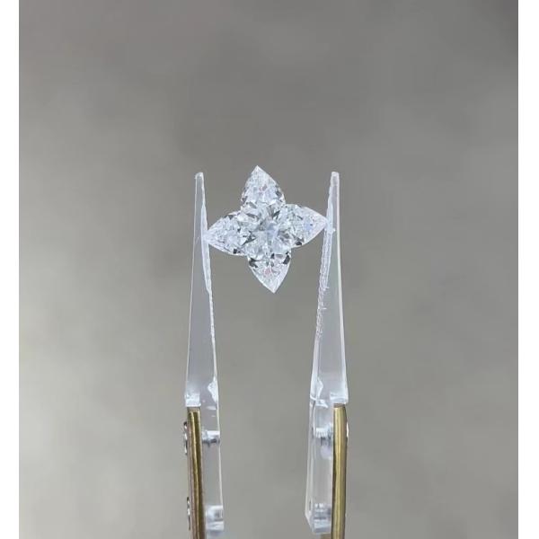 Лабораторные бриллианты CVD IGI Сертифицированные синтетические бриллианты Четырехлистный клевер Кольцо