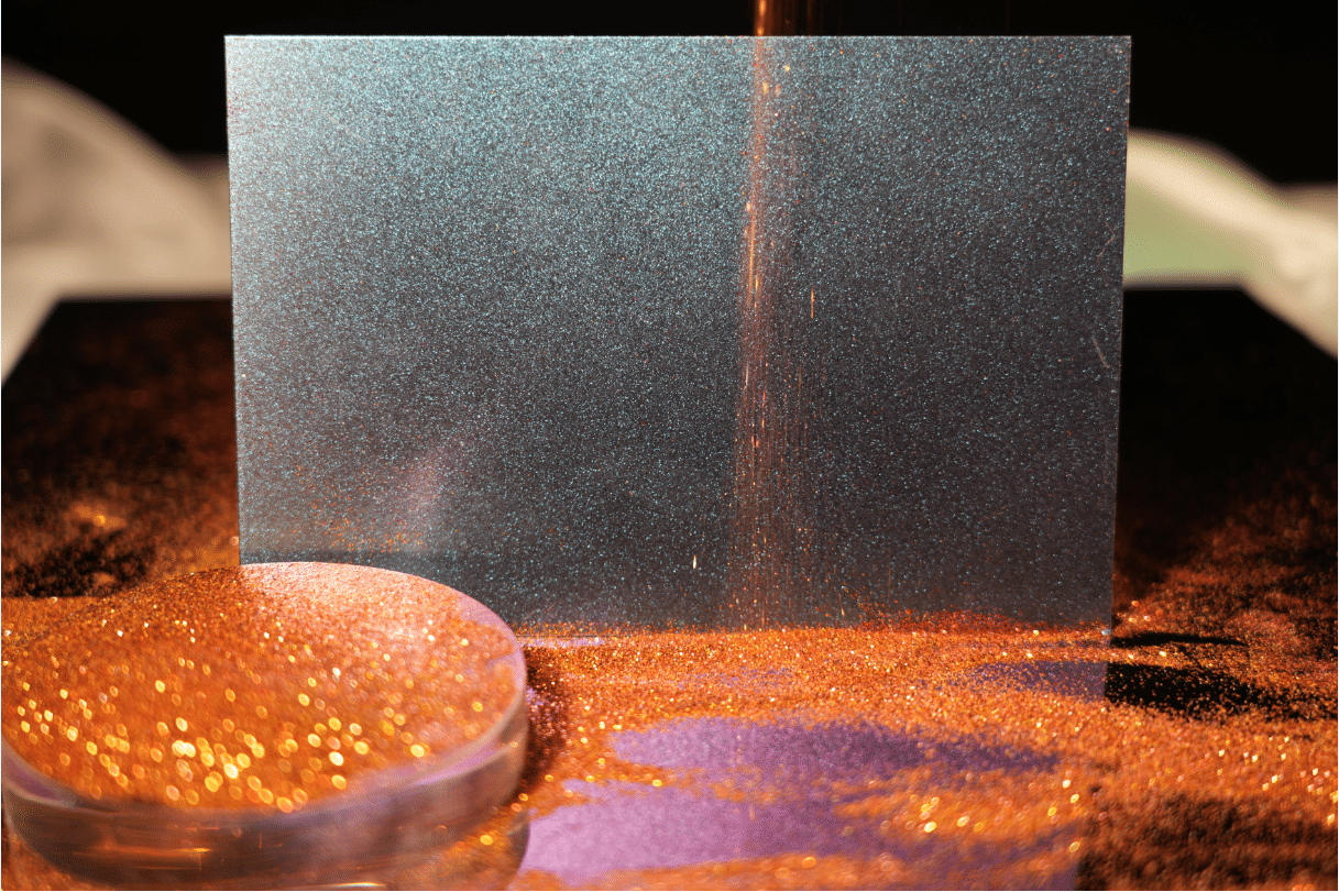 Starry - Couleur du ciel - Tôle d'acier inoxydable givré changeant de couleur