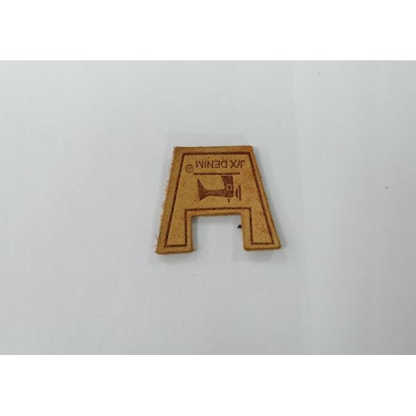 Зашейте на одежде неподдельная кожа латает выбитый логотип для одежды