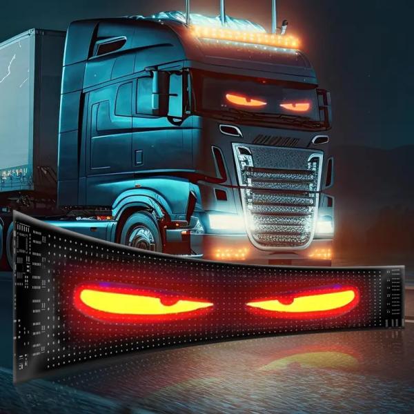 5VDC USB/2A Headlight Red Devil Eye Truck Windshield LED Sign Demon Eye Led Headlight For Motorcycle