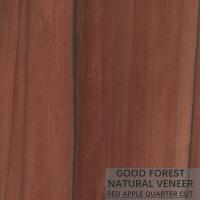 Le quart vertical de grain Apple de placage naturel en bois d'OEM a coupé le placage