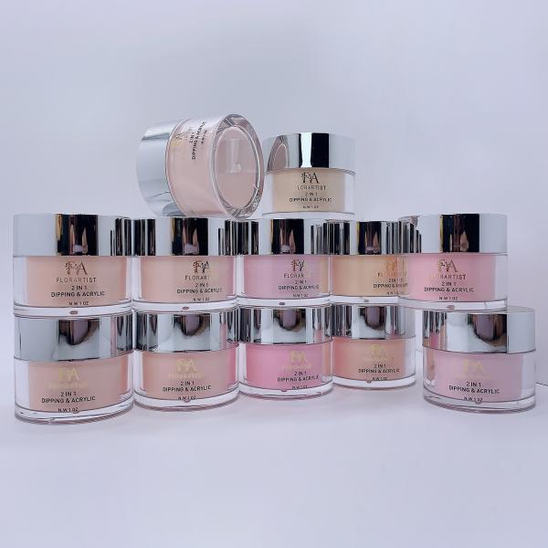 1oz Pink White Acrylic Powder 30g Jar Nails Extended Carving Powder Pigment Nail Acrylic Powder With Monomer