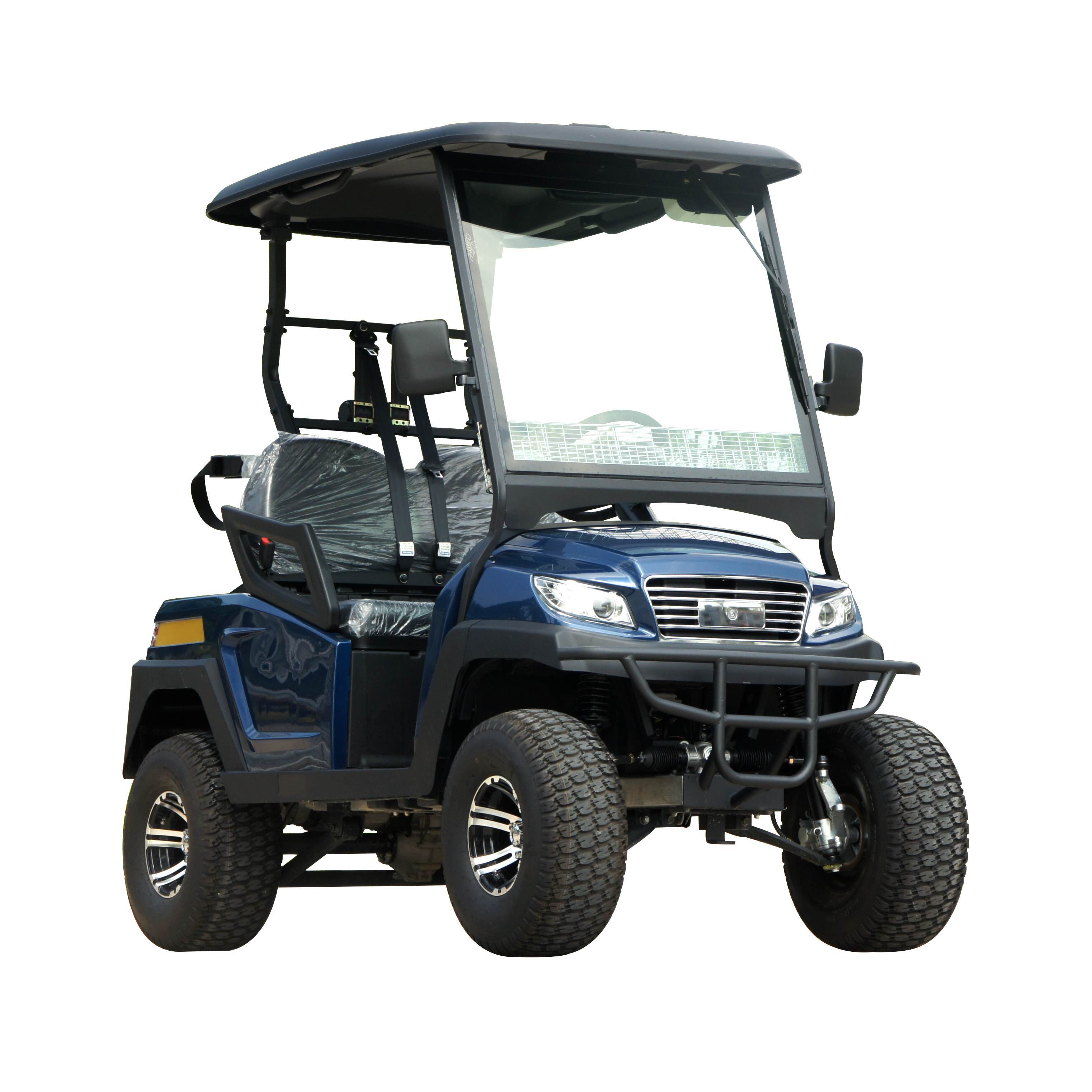White / Black Electric Golf Cart For Hunting , Max. forward speed 45km/