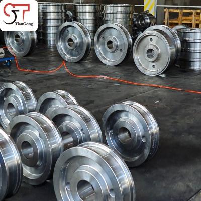 Customized Free Forged Crane Wheel Hub For Heavy Duty Port