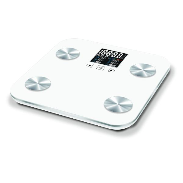 Colorful Big Lcd Dispaly Bathroom 396lb Smart Bluetooth Body Analyser Scale
