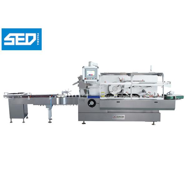 Máquina de embalaje de cartón totalmente automática continua con pantalla táctil PLC