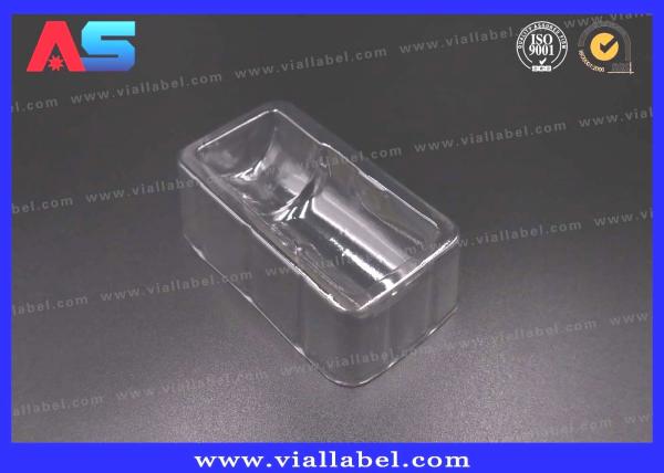 Embalagem do frasco para frasco de 10 ml Caixa médica de plástico transparente para vacinas, frasco para injecção Embalagem em bolhas