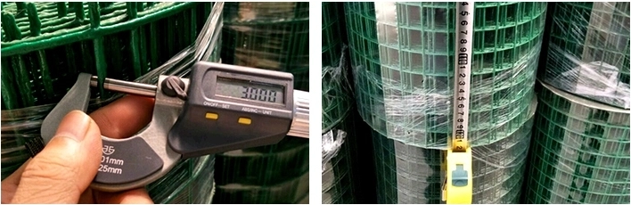 PVC 3*3 покрыл сетку металла длины 25m квадратную