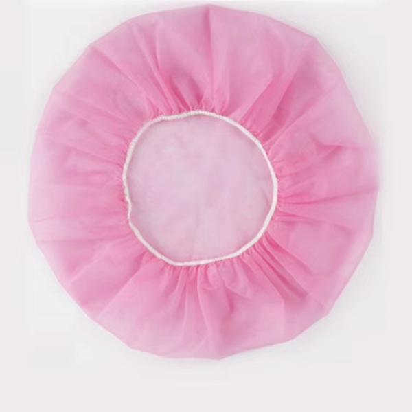 12GSM Nonwoven PP Disposable Round Bouffant Cap for Surgical and Medical in Yellow