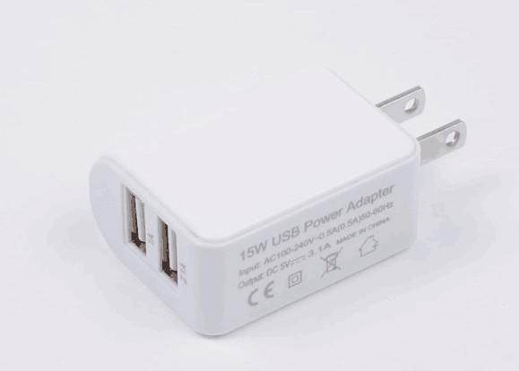 mini dual usb travel charger 5V 1A 2.1a usa plug