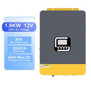 Inversor solar híbrido MPPT de 12V 2200VA de onda sinusoidal pura