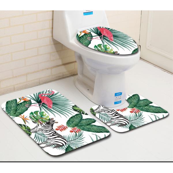 Flamingo Toilet Seat Cushion 45*37 Carpet Toilet Seat Cover
