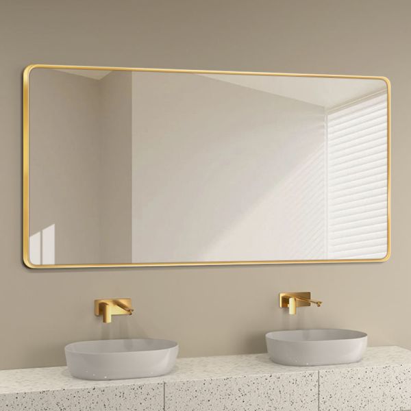 Kingstin Custom LED Bathroom Mirror Aluminum Frame Anti-Fog 3-Color RGB Wall Vanity Mirror