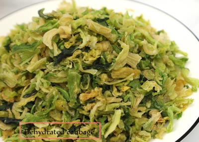 15*15mm Dehydrated Cabbage , Dehydrated Dry Food Steamed Processing Type