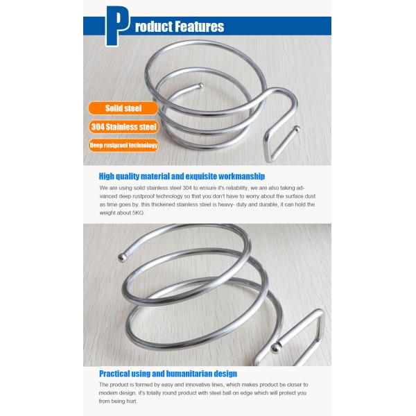 Wall Mounted Hanging Fittings Hair Dryer Holder Bath Accessories