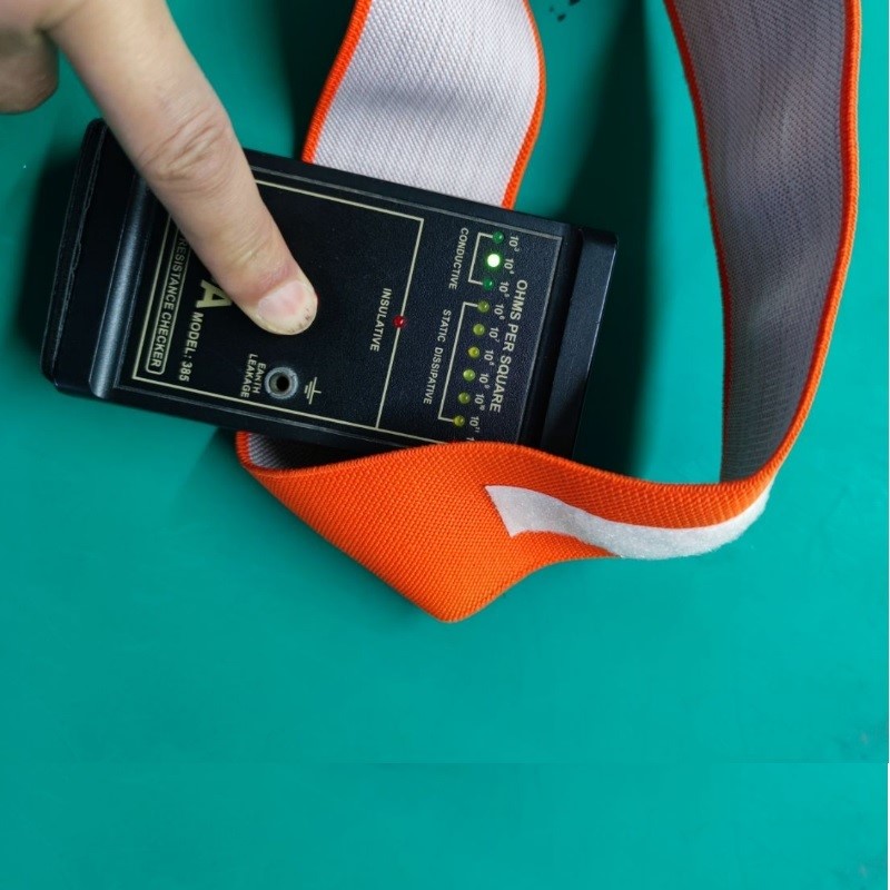 Anti-Static Wrist Strap for Cleanroom Grounding Wrist Brand Metal Polyester Connects to the Earth with Earthing Cord
