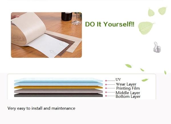 1.8mm Self Adhesive LVT Flooring