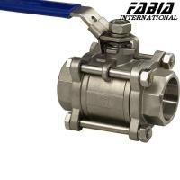 Valve à bille à haute pression manuelle à trois pièces