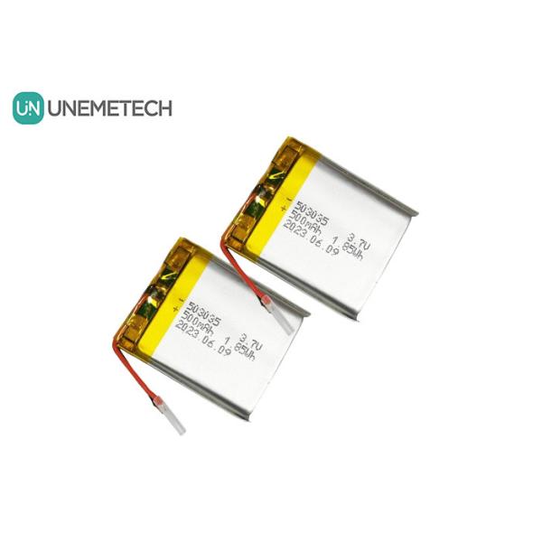 500mAh Lithium Polymer Battery 503035 3.7V LiPo Battery For Portable Electronics