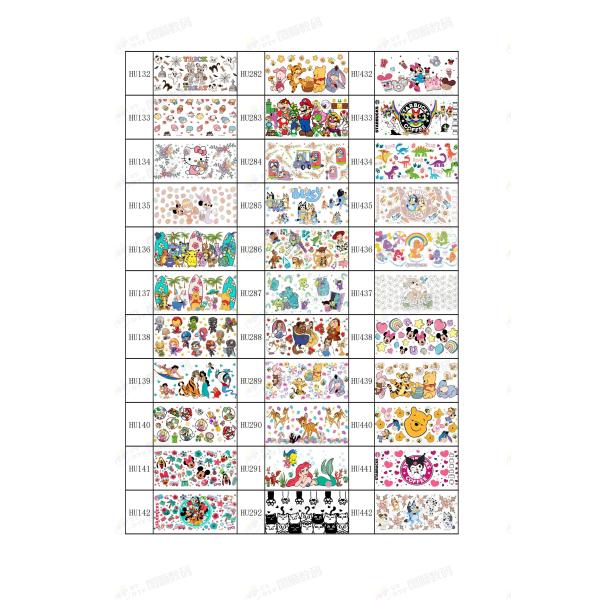 0.1mm DTF Wraps UV Transfer Label Glossy / Matte Finish Weatherproof