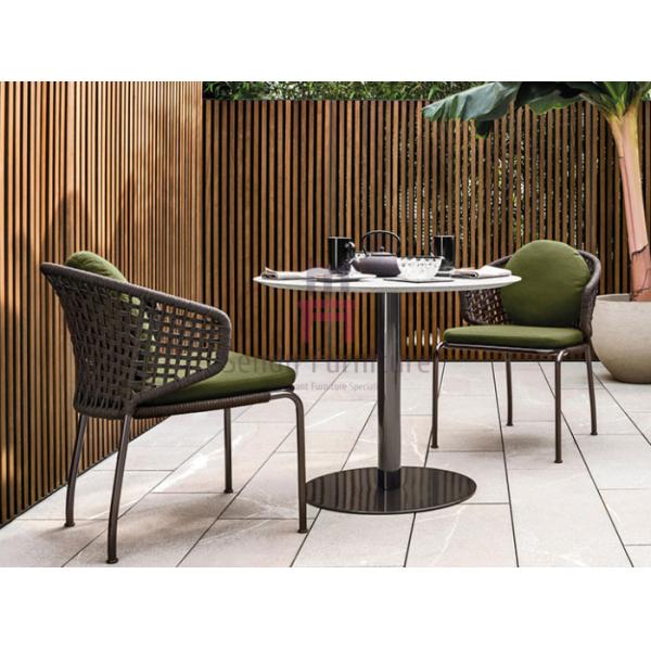 Обруч вокруг стула сада ротанга PE Backrest 0.38cbm делает водостойким