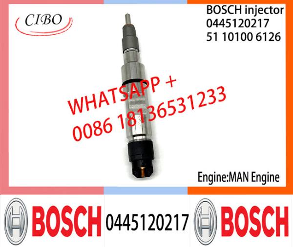 Conjunto original 0445120217 do injetor de combustível 51101006126 de BOSCH 0445120217 51101006126 para o HOMEM NEOPLAN TEMSA YOUNGMAN