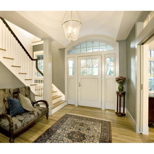 Arctic Patterned Window Door Suit Decorative Frosted Glass Brass / Nickel / Patina