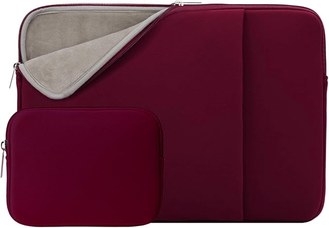 Outdoor Laptop Sleeve Case Protective Soft Padded Carrying Computer Bag with Front Pocket & Accessories Pouch LBX1217-2
