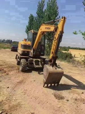 Usada Hyundai 60WVS Excavator original fora de pintura Horas de trabalho baixas