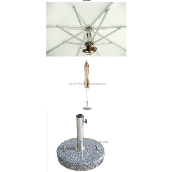 Resort commercial beach garden two layer round outdoor table white umbrellas parasols restaurant umbrella---2000