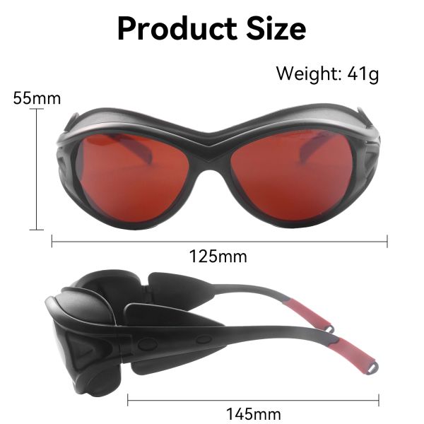 LASER SAFETI GLASSES laser protection glasses laser eye protection laser protect glasses 190-550nm 800-1100nm OD7+ laser saftey glasses laser protect glasses ipl safety glasses laser level glasses