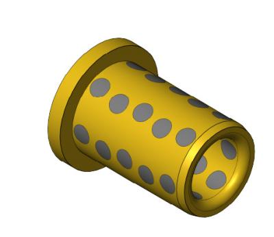 Oil Free CuAl10Fe5Ni5 Flange Bronze Bushing Self Lubrication