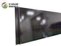 Coefficient de température de tension de court-circuit 0,04% 120W Carreaux plats noirs BIPV Modules solaires pour la production d'électricité sur le toit